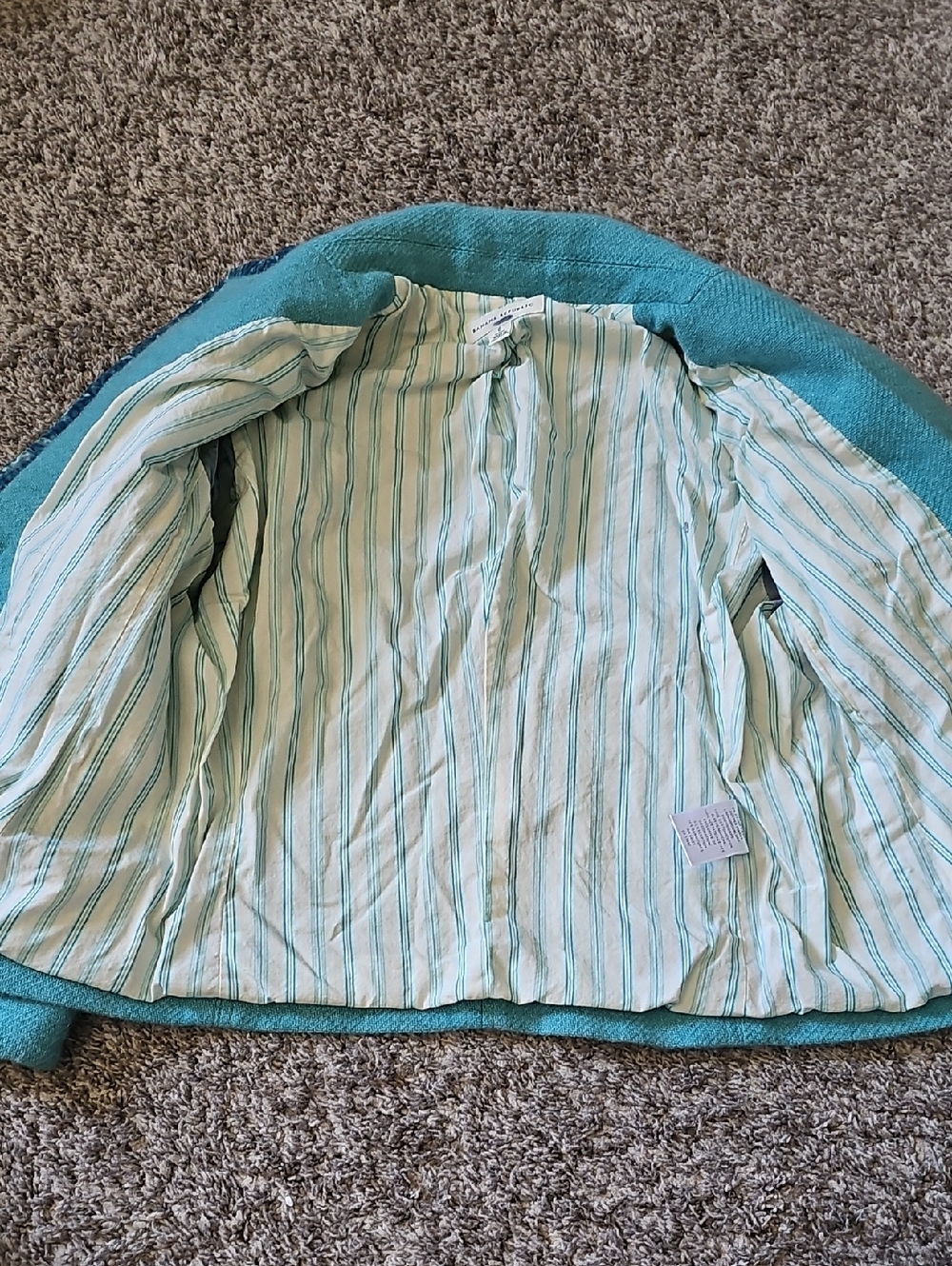 STUNNING VINTAGE BANANA REPUBLIC WOOL VELVET TRIM BLAZER - Picture 6 of 8
